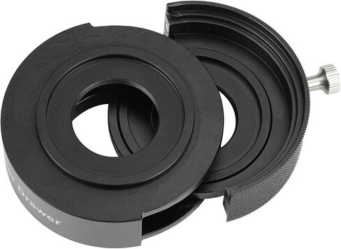 SVBONY SV226 Telescope Filters Drawer, M42-M48 Adapter, 21mm Thickness | for 1.25" 2" Filter, Photographic Filters Drawer, CNC, Anti-light Leaking, Double Magnetic Holder for Deep Sky Photography in Kuwait