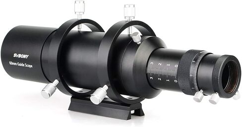 SVBONY SV106 Guide Scope Finder Scope 60mm,Helical Focuser Finder Multi-Use | All Metal Optical Structure, Optics Sharp, Compatible with 1.25" Cameras/ ZWO 120 Mini Camera/ Eyepiece, as Main Scope in Kuwait