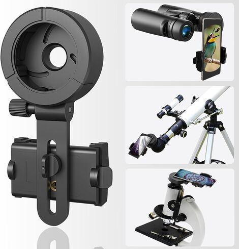 Eyeskey Universal Phone Adapter - Capture Stunning Moments with Your Smartphone Through Binoculars, Monoculars, Scopes, Telescopes, and Microscopes - Fits Most Smartphones in Kuwait