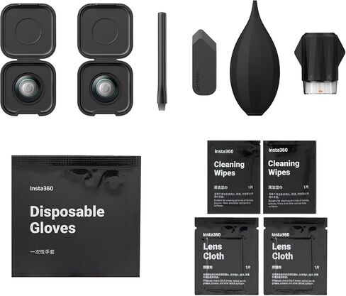 Insta360 X5 Replacement Lens Complete Kit | with 2× Official Replaceable Lenses for Insta360 X5, Plus Tools to Replace and Clean The Lens in Kuwait