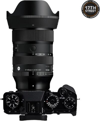 Sigma 17-40mm f/1.8 DC Art Lens for FUJIFILM X Full-Frame Angle Zoom Bundle | Includes 64GB Extreme SDXC card,Corel OEM Photo Video Art Software Kit, & a camera backpack for a complete shooting Kit in Kuwait