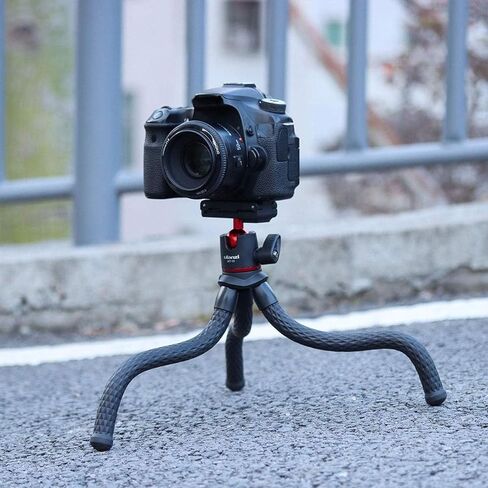 ULANZI Camera Tripod, Mini Flexible Stand w Hidden Phone Holder w Cold Shoe Mount, 1/4'' Screw f Magic Arm, Universal f iPhone 17 16 15 14 Pro Max XS Max Canon Nikon Sony DJ Pocket 4/3 Cameras in Kuwait