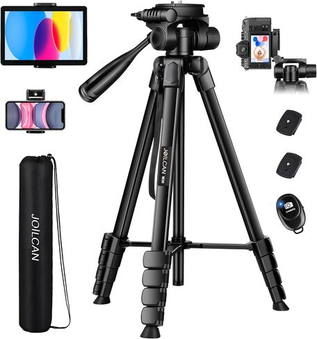 JOILCAN 74" Tripod for Camera Phone Video Recording Photography in Kuwait