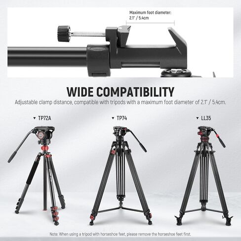 NEEWER Photography Tripod Dolly, Heavy Duty 33 lb Capacity Tripod Wheels in Kuwait