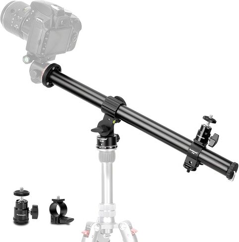 Koolehaoda 16.5" Tripod Extension Arm, 360° Rotatable Horizontal Boom | 28mm Tube with 360° Rotating Base, Max Load 22lbs, for Overhead Photography, Macro & Flat Lay Shooting, Column Extender in Kuwait