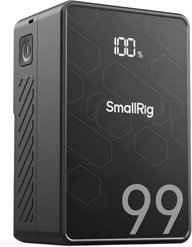 SMALLRIG V Mount Battery, 99Wh / 6800mAh V Mount Battery with 65W Output, 2.5H Full Charge, PD 3.0 USB-C Fast Charging, for Filmmakers, Cameras, Camcorders, Phones, Monitors, Video Lights in Saudi Arabia