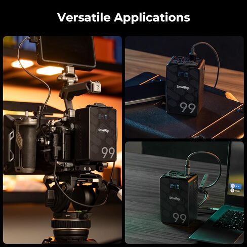 SMALLRIG V Mount Battery, 99Wh / 6800mAh V Mount Battery with 65W Output, 2.5H Full Charge, PD 3.0 USB-C Fast Charging, for Filmmakers, Cameras, Camcorders, Phones, Monitors, Video Lights in Saudi Arabia