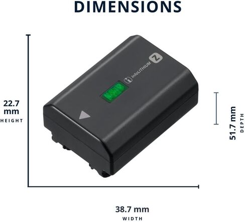 Sony NPFZ100 Z-Series Rechargeable Battery Pack for Alpha A7 III, A7R III, A9 Digital Cameras with Pixel Advanced Accessories Bundle | NP-FZ100 in Saudi Arabia