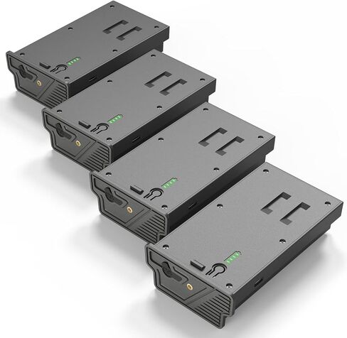 4 Pack New Reveal Lithium Battery Pack Compatible with Trail Camera | Reveal Ultra, X, X Pro, Pro 3.0, X Gen 2.0 3.0, XB, SK, Upgraded Solar Panel Compatibility, LED Battery Meter in Kuwait