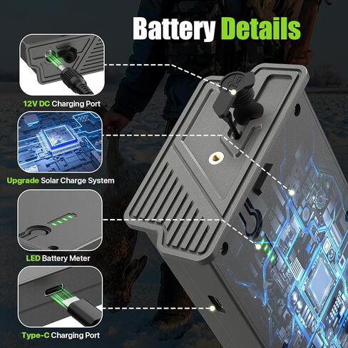 4 Pack New Reveal Lithium Battery Pack Compatible with Trail Camera | Reveal Ultra, X, X Pro, Pro 3.0, X Gen 2.0 3.0, XB, SK, Upgraded Solar Panel Compatibility, LED Battery Meter in Kuwait