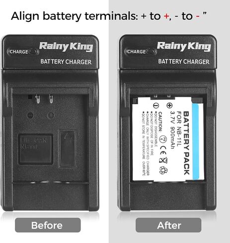 NB-11L NB-11LH Battery Charger for Canon PowerShot ELPH 110 HS, 130 HS, 340 HS, 350 HS, A2300, SX400 is, A2400 is, A2500, A3500 is, A4000 is, IXS 240 HS, IXUS 285 HS in Kuwait