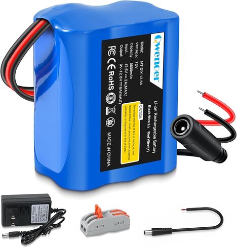 22.2V-24V 2.6Ah Lithium Battery, 22.2V-24V Rechargeable Li-ion Battery with Charger, Bare Leads Wire, Cable Connector for Kids Ride On Cars, DIY Project, Solar Panels, LED Light Strip, CCTV Camera in Saudi Arabia