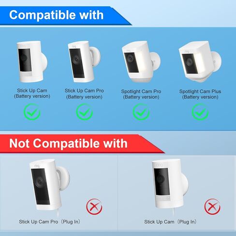 Solar Panel Charger for Ring Camera, Camcorder Solar Charger Compatible with Ring Stick Up Cam, Stick Up Cam Pro Battery, Spotlight Camera Plus Battery, Spotlight Cam Pro, 3W, 2 Pack in Kuwait