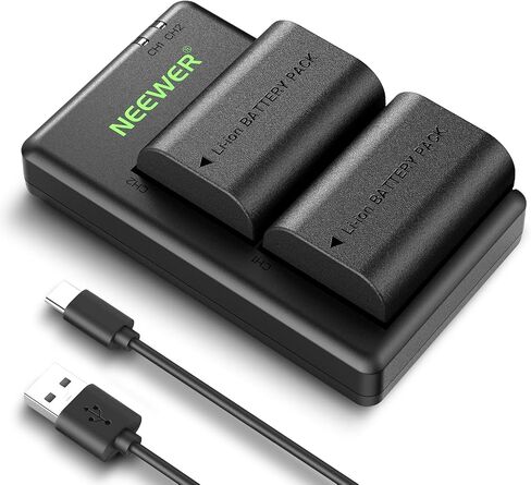 NEEWER Replacement Battery and Charger Set for LP-E6P/LP-E6NH/LP-E6N, 3 Pack 2200mAh Batteries and USB Triple Charger, Compatible with Canon EOS R5 Mark II R5 R6 R7 R 5DIV 6DII 7DII 60D 70D 80D 90D in Saudi Arabia