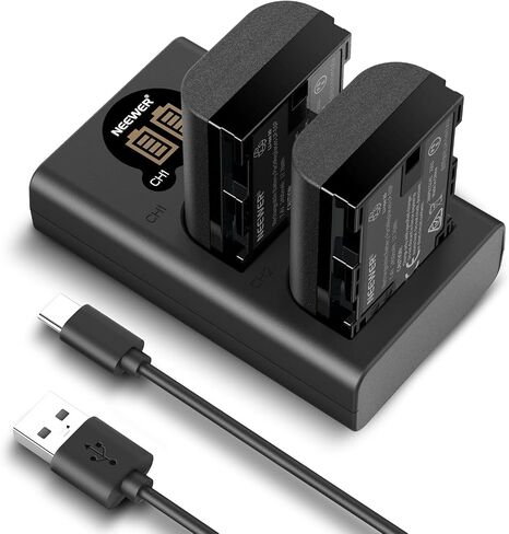 NEEWER Replacement Battery and Charger Set for LP-E6P/LP-E6NH/LP-E6N, 3 Pack 2200mAh Batteries and USB Triple Charger, Compatible with Canon EOS R5 Mark II R5 R6 R7 R 5DIV 6DII 7DII 60D 70D 80D 90D in Saudi Arabia
