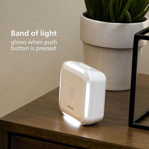 PHILIPS Wireless Security Doorbell Chime Kit, Decoy Doorbell Camera | Motion-Activated Light, Decoy Home Security Cameras, Wireless Doorbell Chime, 150 Ft Range, White, DES6572WB/37 in Kuwait