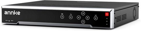 ANNKE 32CH 12MP PoE NVR with Facial Recognition, No HDD Included, Black | H.265+ Network Video Recorder, AI Motion Detection, Support 32pcs 12/8/5/4MP IP Cam, 16 Port Expandable, 4 SATAs Max 40TB in Kuwait