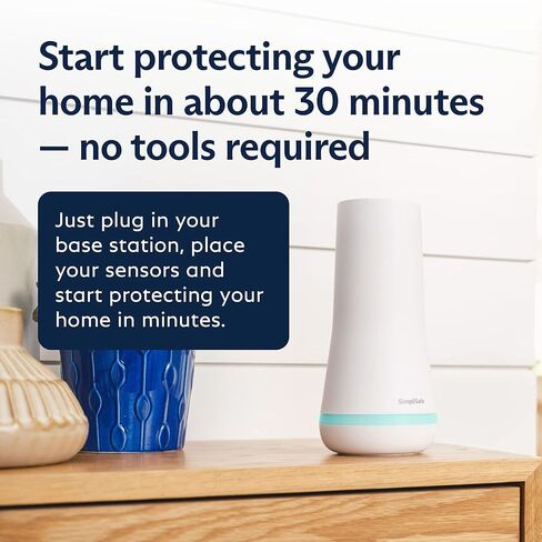 SimpliSafe 9 Piece Wireless Home Security System w/HD Camera - Optional 24/7 Professional Monitoring - No Contract - Compatible with Alexa and Google Assistant in Kuwait