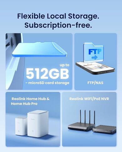 REOLINK Elite Floodlight WiFi 4K 8MP 180° Panoramic Wired Floodlight Camera | Adjustable 3000 Lumens, Local AI Video Search, Dual-Band Wi-Fi 6, 24/7 Recording, No Subscription, 100~240V AC Hardwired in Kuwait