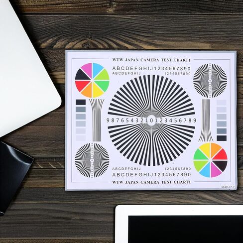 IMIKEYA Focus Calibration Card: Camera Lens Test Chart - CCTV Installation Tool & Security Alignment Accessory/Premium Equipment Color Wheel Lens Test Chart in Kuwait