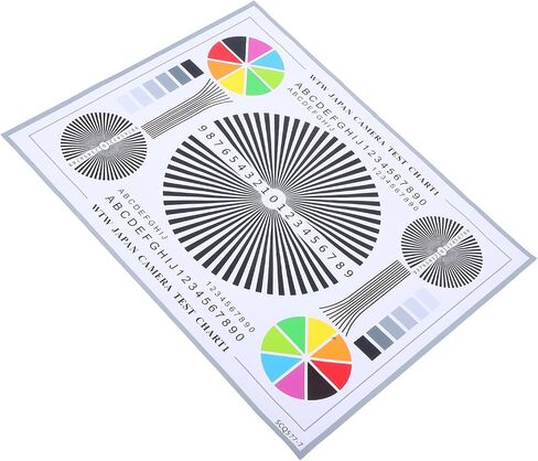 Toddmomy CCTV Focus Test Chart Lens Calibration Card 40x30cm Security Camera Testing Tool for Indoor Outdoor Installation and Lens Adjustment in Kuwait