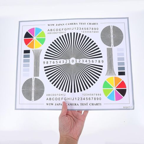 Toddmomy CCTV Focus Test Chart Lens Calibration Card 40x30cm Security Camera Testing Tool for Indoor Outdoor Installation and Lens Adjustment in Kuwait
