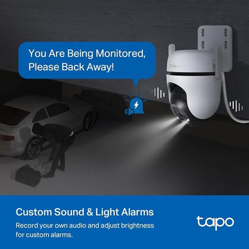 TP-Link Tapo 2K QHD Outdoor Pan/Tilt Wi-Fi Security Camera, 360° View, Motion Tracking, Color Night Vision, Free Person/Vehicle/Motion Detection, Cloud & SD Card Storage, 24/7 Recording, Tapo C520WS… in Kuwait