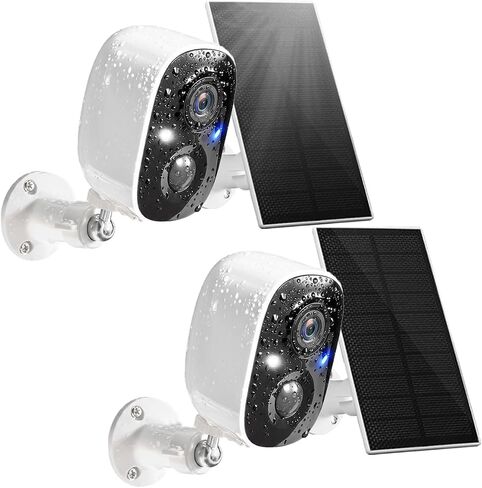 GMK 2 Pack Cameras System, Security Cameras Wireless Outdoor, 2K Video | Motion Detect Record, Color Night Vision, 2-Way Talk, IP65 Waterproof, for Indoor&Outdoor, 2.4GHz WiFi, SD/Cloud Storage in Kuwait