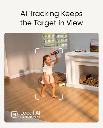 eufy Security 4K Indoor Cam S350, No Subscription, Dual Cameras, 8× Zoom, 360° Coverage, Works as a Pet Camera, Nanny/Senior/Baby Monitor, AI Auto-Tracking, Human/Pet/Cry Detection, 2.4/5 GHz Wi-Fi | 360° Coverage,Works as a Pet Camera,Nanny/Senior/Baby M in Kuwait