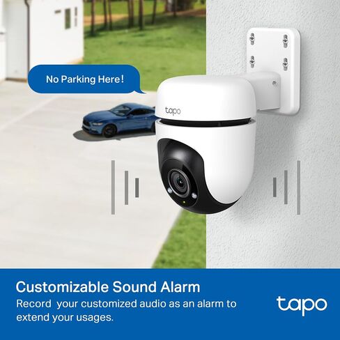 Tapo 1080P Outdoor Wired Pan/Tilt Security Wi-Fi Camera, 360° View, Motion Tracking, Works with Alexa & Google Home, Night Vision, Free AI Detection, Cloud & SD Card Storage(up to 512GB), Tapo C500… | 360° View, Motion Tracking, Works with Alexa & Google  in Kuwait