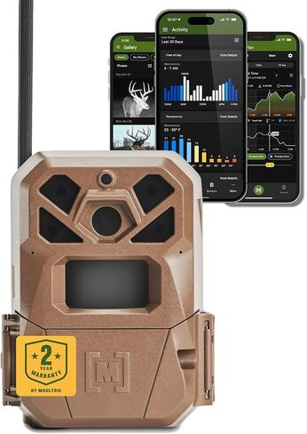 Moultrie Edge 2 Cellular Trail Camera | Scout from Anywhere, HD photos via Mobile app, 1080p video, multi-carrier, low-glow flash, 100ft detection in Kuwait