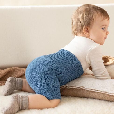 Disana 100% Organic Wool Diapers Cover/Soaker/Over Pants Made in Germany (Grey, 3-6 Months (62-68)) in Kuwait