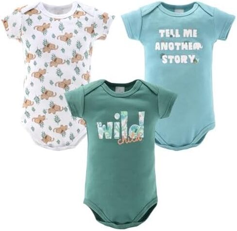 The Peanutshell Baby Layette Gift Set for Boys or Girls - Unisex Newborn to 9 Months Baby Clothes & Essentials - Wild Jungle in Kuwait