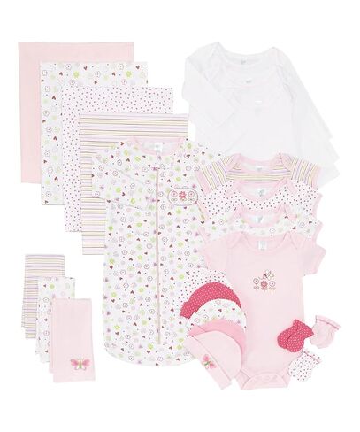 Spasilk Baby Essential 23 Piece Layette Set for Newborns and Infants, 0-6 Months, Grey Celestial in Kuwait