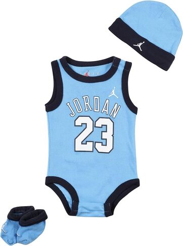 Nike Jordan Jumpman 3 Piece Infant Set, University Blue , 0-6 Months in Kuwait