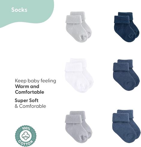 The Peanutshell Baby Layette Gift Set for Boys, Newborn Boy Gift Sets, Baby Clothes & Newborn Essentials Must-Have, Blue Camo in Kuwait