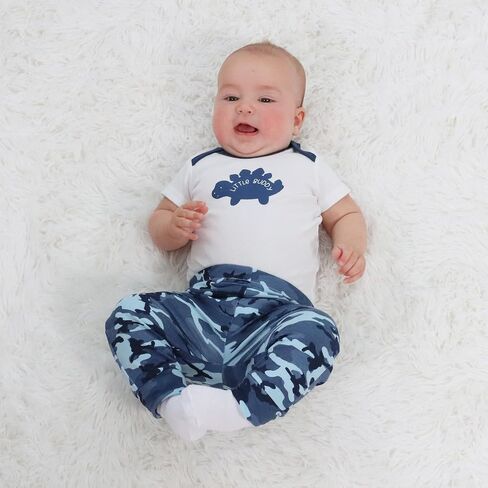 The Peanutshell Baby Layette Gift Set for Boys, Newborn Boy Gift Sets, Baby Clothes & Newborn Essentials Must-Have, Blue Camo in Kuwait