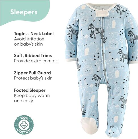 The Peanutshell Baby Layette Gift Set for Boys or Girls - Unisex Newborn Gift Sets, Baby Clothes & Essentials, Safari in Kuwait
