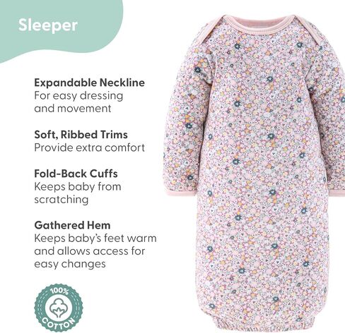 The Peanutshell Baby Layette Gift Set for Girls - 16 Piece New Born Girl Gift Set, Baby Clothes, 0-9 Months - Prairie Floral in Kuwait