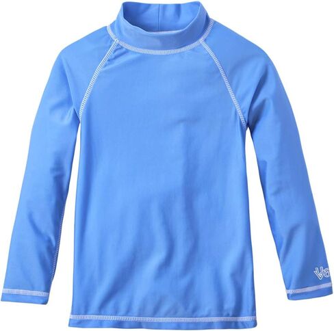 UV SKINZ UPF50+ Boys Long Sleeve Sun & Swim Shirts-Ocean Blue-8 in Kuwait