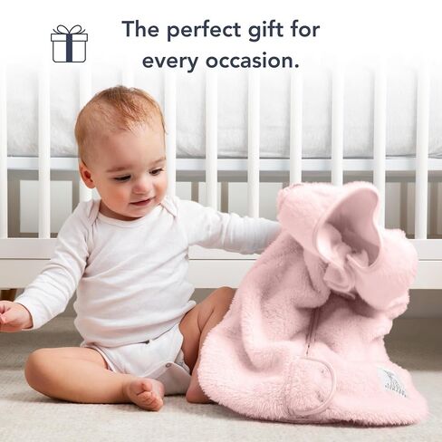 Little Giraffe Chenille Dream Sack, Pink - 1 TOG Sleep Sack 0-6 Months with Double-Zipper Design for Easy Diaper Changes - Ultra-Soft Baby Wearable Blanket with Chin and Zipper Guards in Saudi Arabia