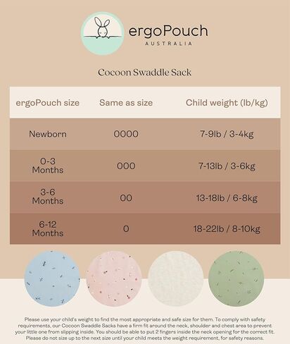 ergoPouch Cocoon Swaddle Sack 1.0 TOG - Baby Sleep Sack, Gentle Snug Fit Helps Calm Startle Reflex, Ideal for Arms In/Out Sleeping, Soft Breathable Fabric for Better Sleep (0-3 Months, Oatmeal Marle) in Kuwait