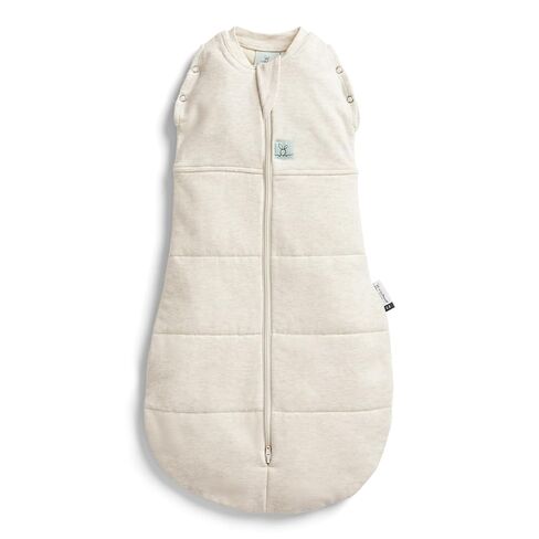 ergoPouch Cocoon Swaddle Sack 1.0 TOG - Baby Sleep Sack, Gentle Snug Fit Helps Calm Startle Reflex, Ideal for Arms In/Out Sleeping, Soft Breathable Fabric for Better Sleep (0-3 Months, Oatmeal Marle) in Kuwait