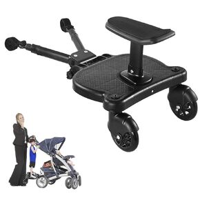 Universal Stroller Board with Detachable Seat, 2in1 Sit and Stand Stroller Glider Board for Most Strollers, Holds Children Up to 55 LBs Stroller Standing Board in Saudi Arabia