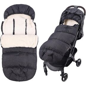 Waterproof &Thicken Universal Stroller Cover Winter,Stroller Footmuff Bunting Bag for Warm Strollers Muff,Stroller Accessories for Baby Sleeping Bag Winter Stroller Blanket in Kuwait
