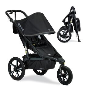 BOB Gear Alterrain Pro Jogging Stroller — Black | All Terrain, All Weather Jogger Stroller; SmoothShox Suspension & Air-Filled Tires; Car Seat Compatible in Kuwait