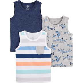 Simple Joys by Carter's Baby and Toddler Boys' 3-Pack Tank Tops in Kuwait