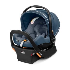 Chicco KeyFit Max ClearTex Rear-Facing Infant Car Seat and Baby Carrier | Fits 4-30 lbs, flame retardant-free ClearTex fabric, GREENGUARD Gold car seat, stroller compatible, Legend/Black in Kuwait