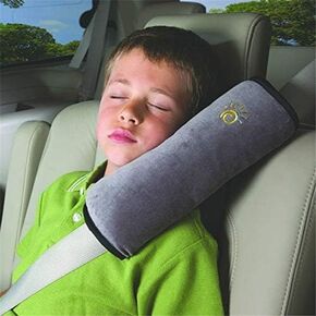 Boxiki Travel Car Seat Belt Pillows for Kids (Set of 2) Adjustable Vehicle Seat Belt Cushion for Children. Perfect for Road Trips in Saudi Arabia