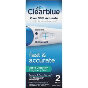 Clearblue Rapid Detection Pregnancy Test, Home Pregnancy Kit, 2 Count in Kuwait